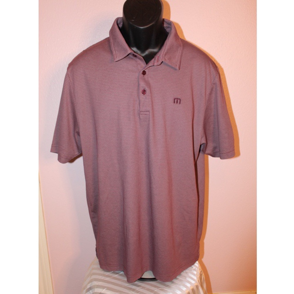 TRAVIS MATHEW MEN’S MAROON POLO- Size L